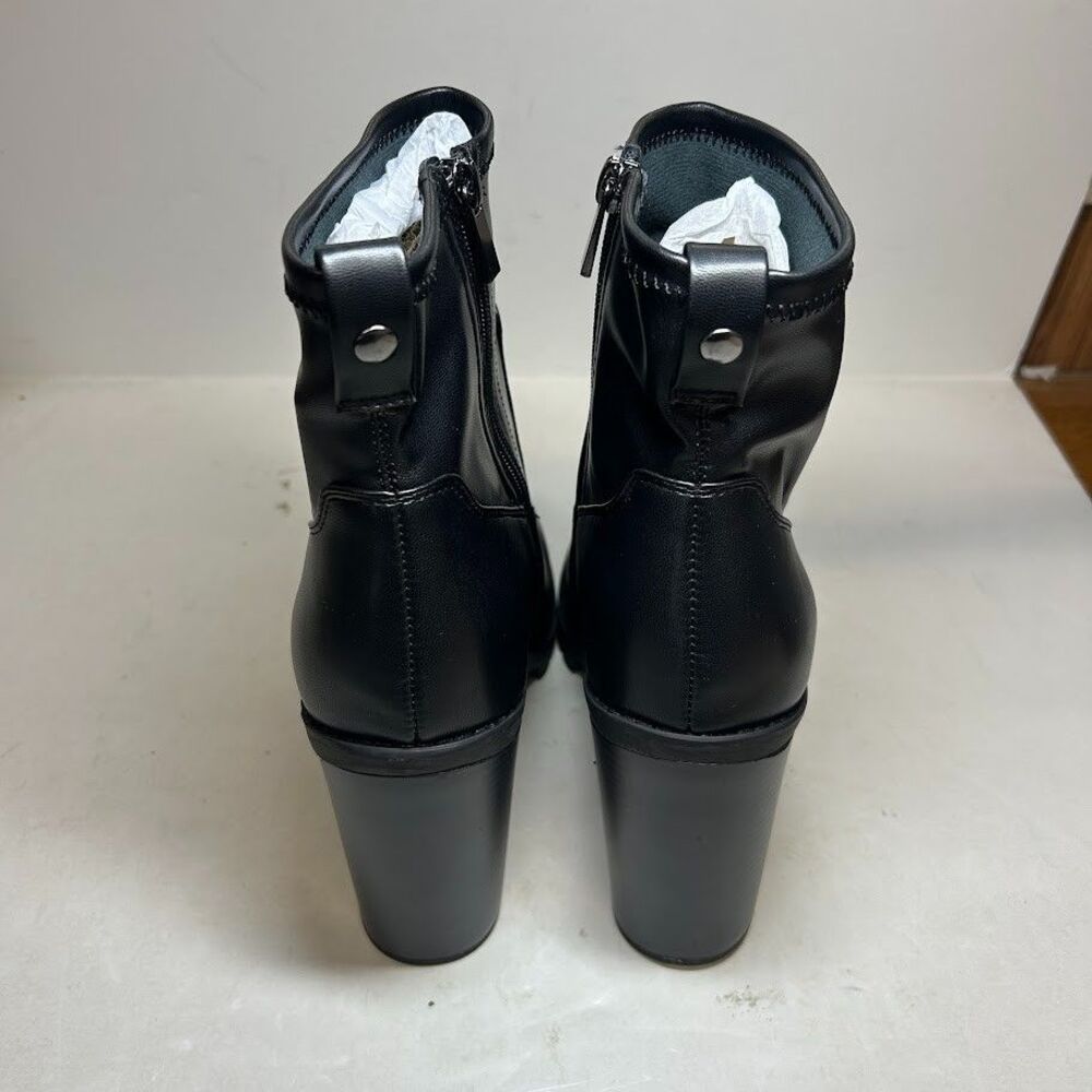 BCBGeneration Womens 9 M Black Pella Faux Leather Ankle Booties NIB PU3 - Picture 5 of 5